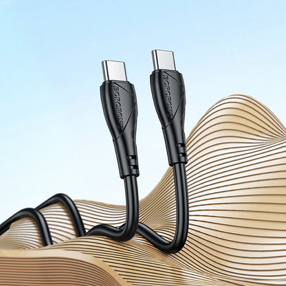 USB-C Daten- und Ladekabel - USB-C Borofone BX121 Energy, 60W, 1m, Schwarz