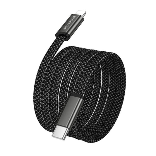 USB-C Daten- und Ladekabel - USB-C Borofone BX124 Peace, 30W, 1m, Schwarz