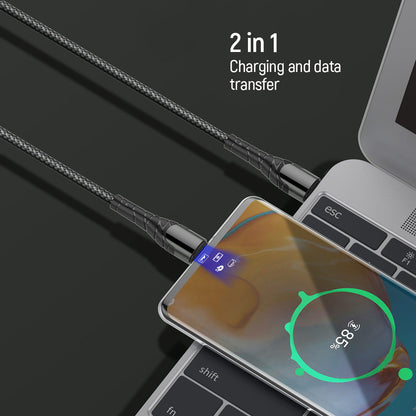 USB-C Daten- und Ladekabel - USB-C ColorWay CW-CBPDCC040, 65W, 1m, Grau