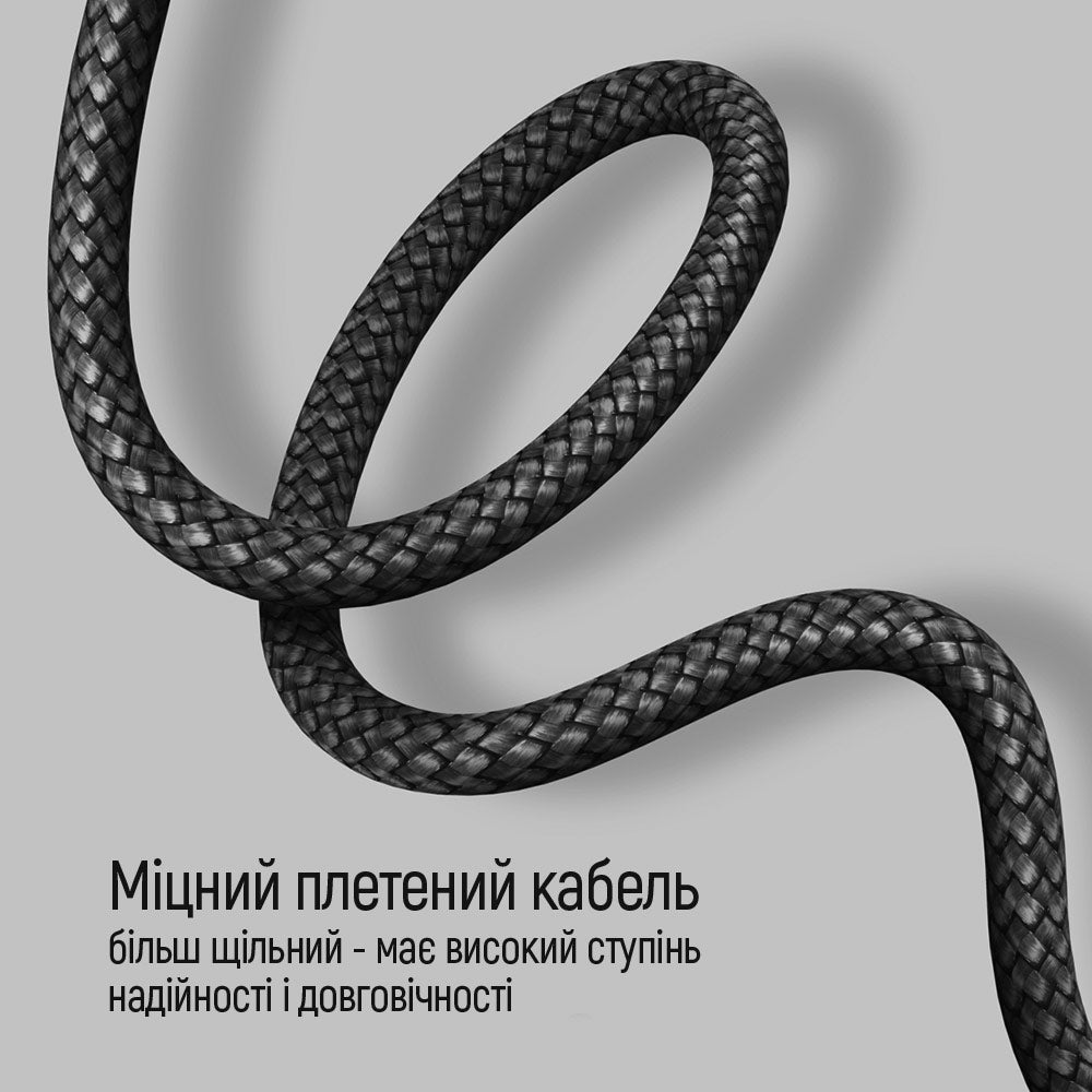 USB-C Daten- und Ladekabel - USB-C ColorWay CW-CBPDCC040, 65W, 1m, Grau