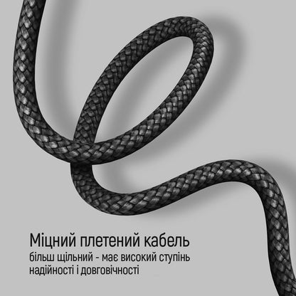 USB-C Daten- und Ladekabel - USB-C ColorWay CW-CBPDCC040, 65W, 1m, Grau