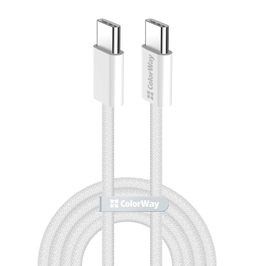 Daten- und Ladekabel USB-C - USB-C ColorWay CW-CBPDCC061, 60W, 1m, Grau
