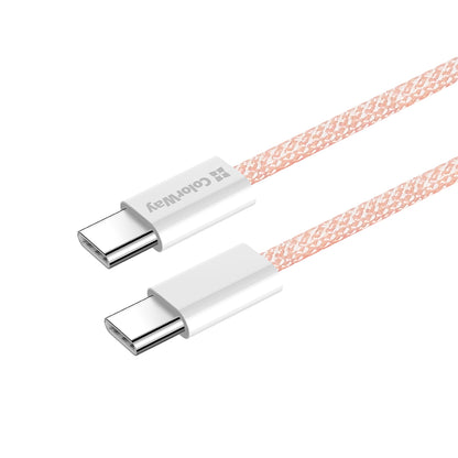 Daten- und Ladekabel USB-C - USB-C ColorWay CW-CBPDCC061, 60W, 1m, Rosa