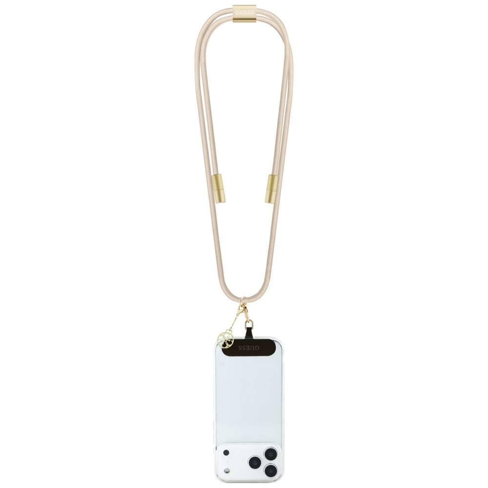 USB-C to USB-C Data and Charging Cable Guess CBDY 4G Charm, 100W, 1.5m, Beige