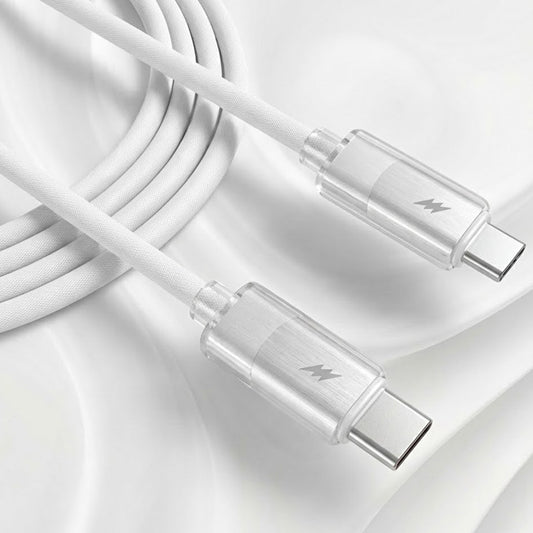Daten- und Ladekabel USB-C - USB-C Lito LD07, 60W, 1m, Weiß