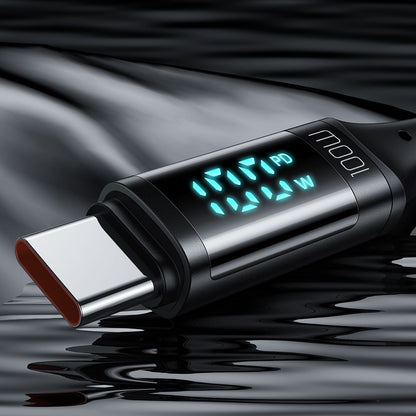 Daten- und Ladekabel USB-C - USB-C McDodo CA-1100 Display, 100W, 1.2m, Schwarz