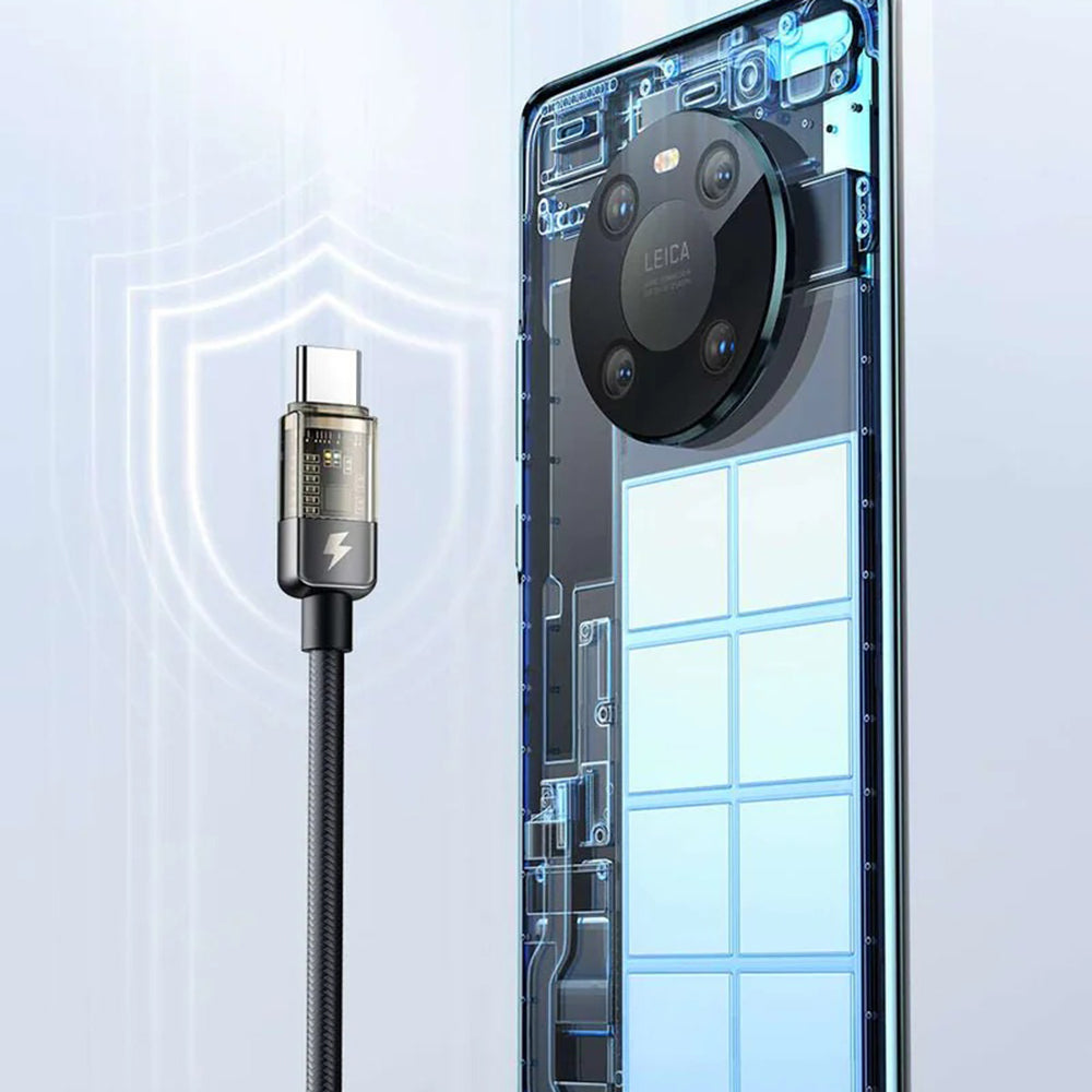 USB-C Daten- und Ladekabel - USB-C McDodo CA-2840 Auto Power Off, 100W, 1,2m, Schwarz