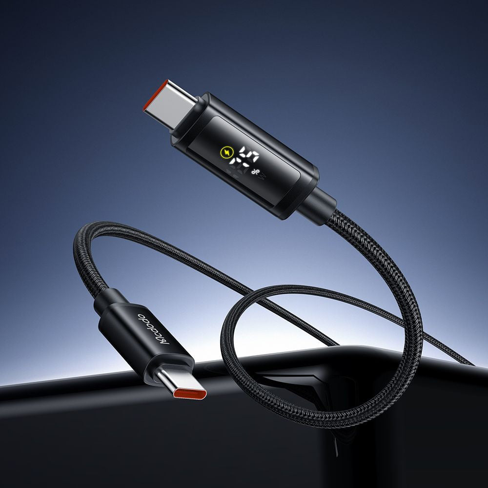 USB-C Daten- und Ladekabel - USB-C McDodo CA-8000 Display, 100W, 1.2m, Schwarz