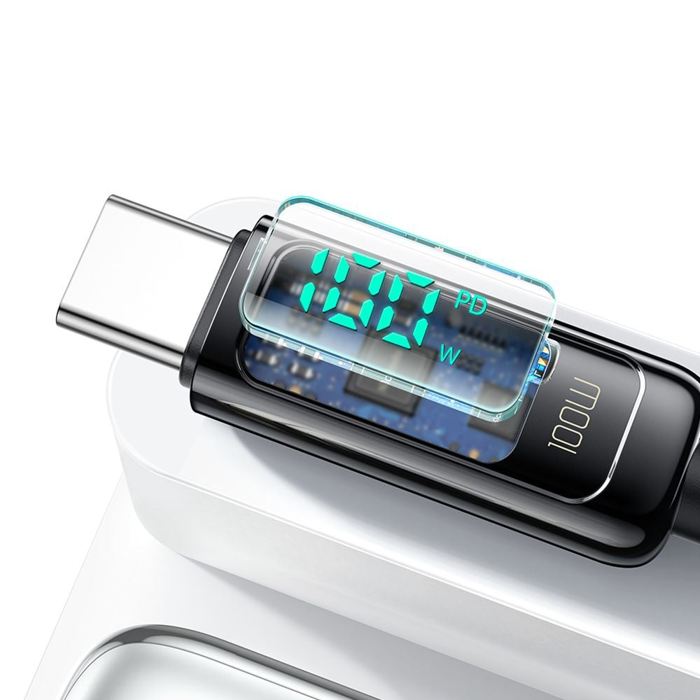 USB-C - USB-C Daten- und Ladekabel McDodo CA-8820 Display, 100W, 1.2m, Schwarz