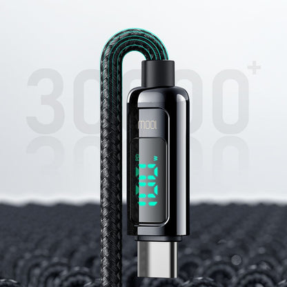 USB-C - USB-C Daten- und Ladekabel McDodo CA-8820 Display, 100W, 1.2m, Schwarz