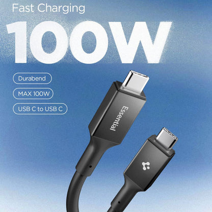 USB-C Data and Charging Cable - USB-C Spigen EB10020CC, 100W, 2m, Black