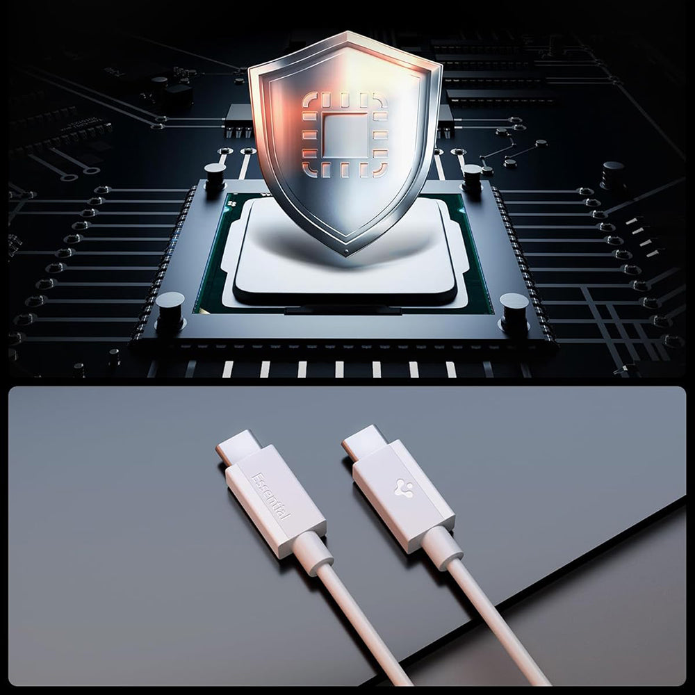 USB-C Daten- und Ladekabel - USB-C Spigen EB6015CC, 60W, 1,5m, Weiß ACA10416