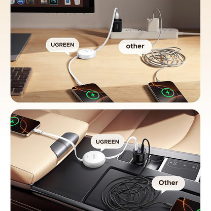 Daten- und Ladekabel USB-C - USB-C UGREEN L531, 100W, 1m, Weiß