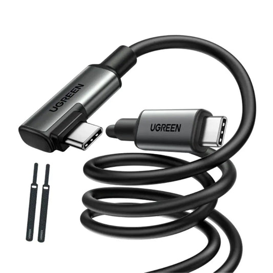 Daten- und Ladekabel USB-C - USB-C UGREEN US551 (90629) Angled, 60W, 5m, Schwarz