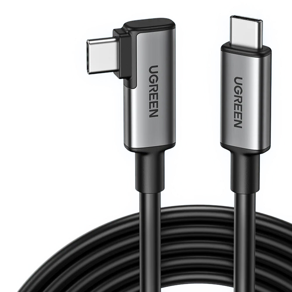 Daten- und Ladekabel USB-C - USB-C UGREEN US551 (90629) Angled, 60W, 5m, Schwarz