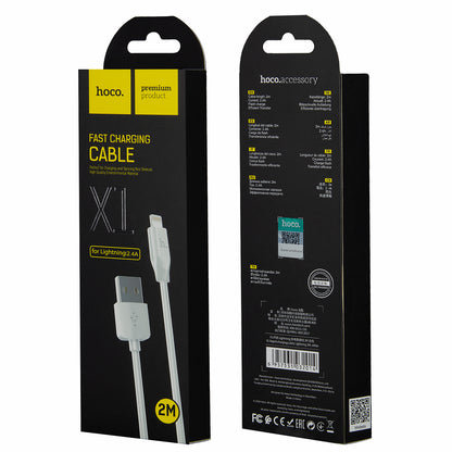 Daten- und Ladekabel USB-A - Lightning HOCO Rapid X1, 18W, 2m, Weiß