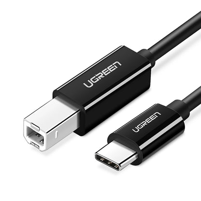 UGREEN US370 Druckerkabel, USB-C - USB-B, 1 m, Schwarz