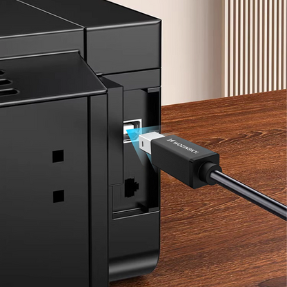Druckerkabel WZK WKDDY1S, USB-C - USB-B, 1m, Schwarz