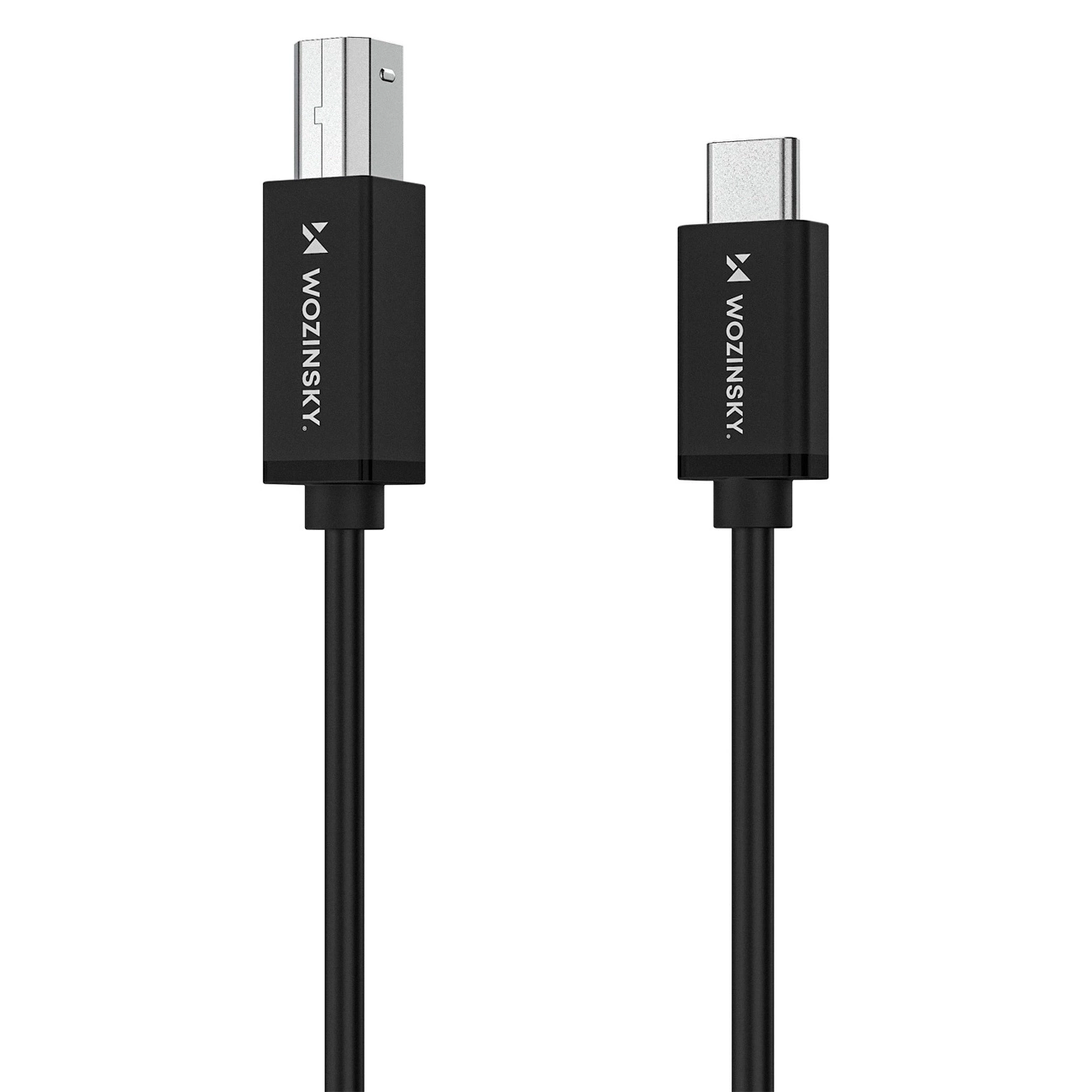 Druckerkabel WZK WKDDY2S, USB-C - USB-B, 2m, Schwarz