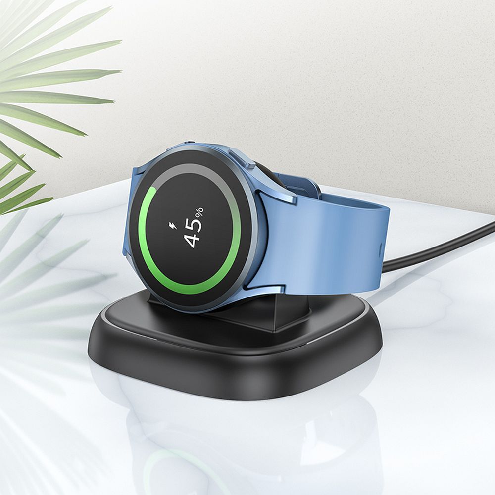 HOCO CW49 Ladekabel für Samsung Galaxy Watch-Serie, Schwarz