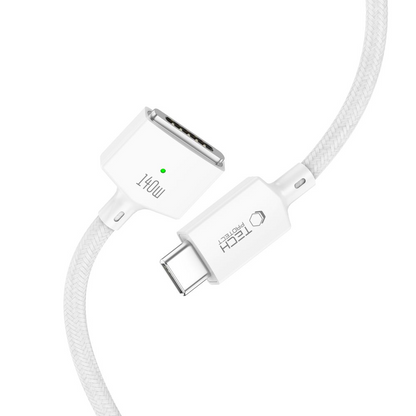 Tech-Protect MMC01 Ultraboost Ladekabel, USB-C - MagSafe 3, 140W, 2m, Weiß