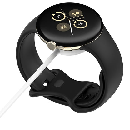 Ladekabel Techsuit THC5 für Google Pixel Watch 3 45mm / Watch 3 41mm, USB-A, Weiß