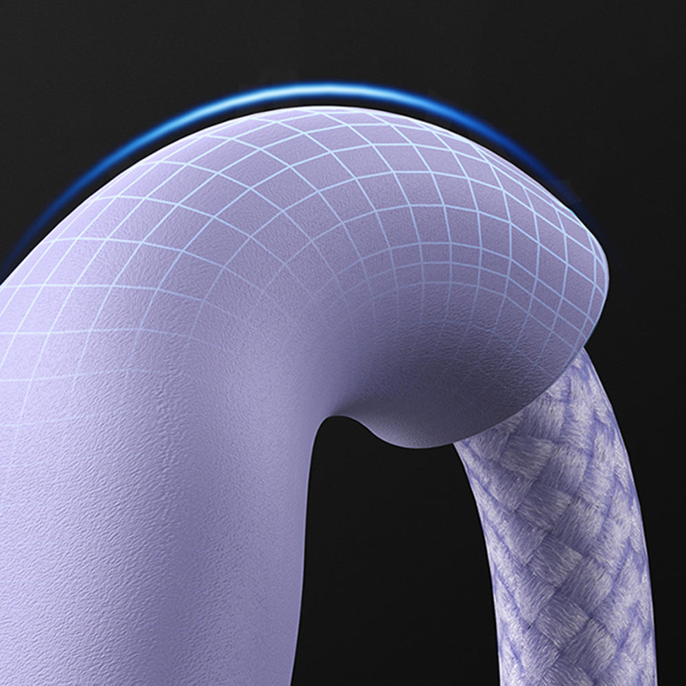 USB-A Ladekabel - Lightning / microUSB / USB-C Baseus Flash Series II 3in1, 66W, 1,2m, Lila CASS040005