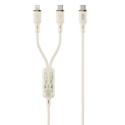 Ladekabel USB-C - Lightning / USB-C XO Design NB-Q262, 100 W, 1,2 m, Beige