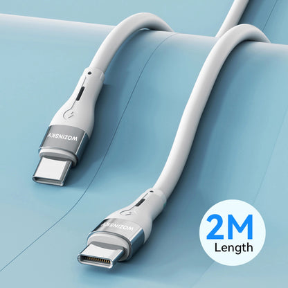 USB-C - USB-C-Ladekabel WZK WSTCC2, 65 W, 2 m, Weiß