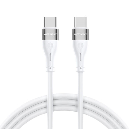 USB-C - USB-C-Ladekabel WZK WSTCC2, 65 W, 2 m, Weiß