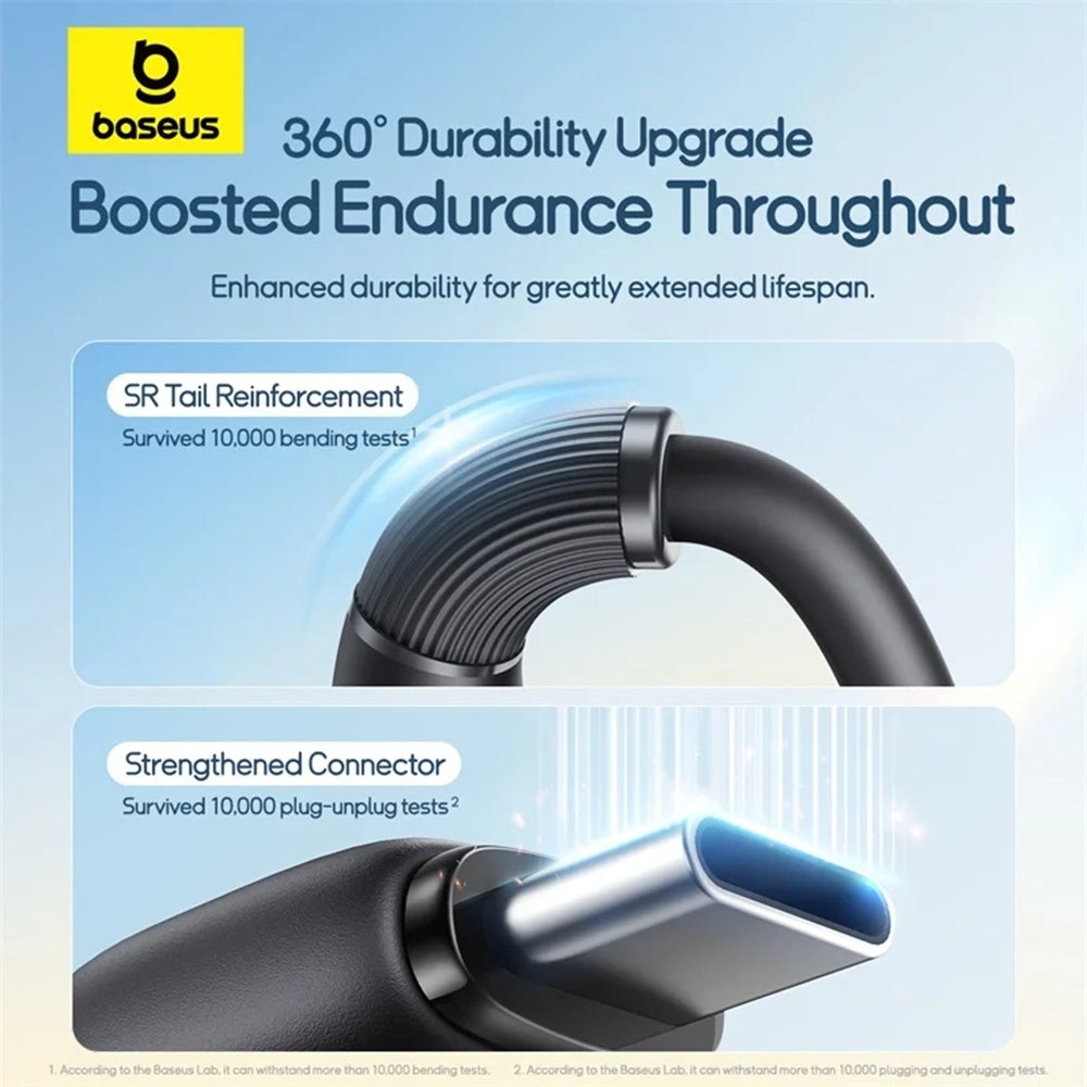 USB-C - Lightning / microUSB / USB-C Baseus Ultra Fast 3in1 Ladekabel, 20W, 0.8m, Schwarz P10377501111-00