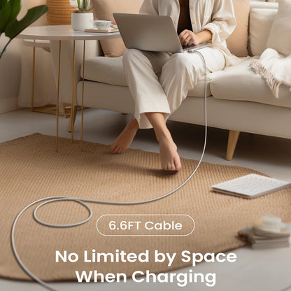 USB-C Charging Cable - MagSafe 3 Lisen, 140W, 2m, Silver YL0123070001