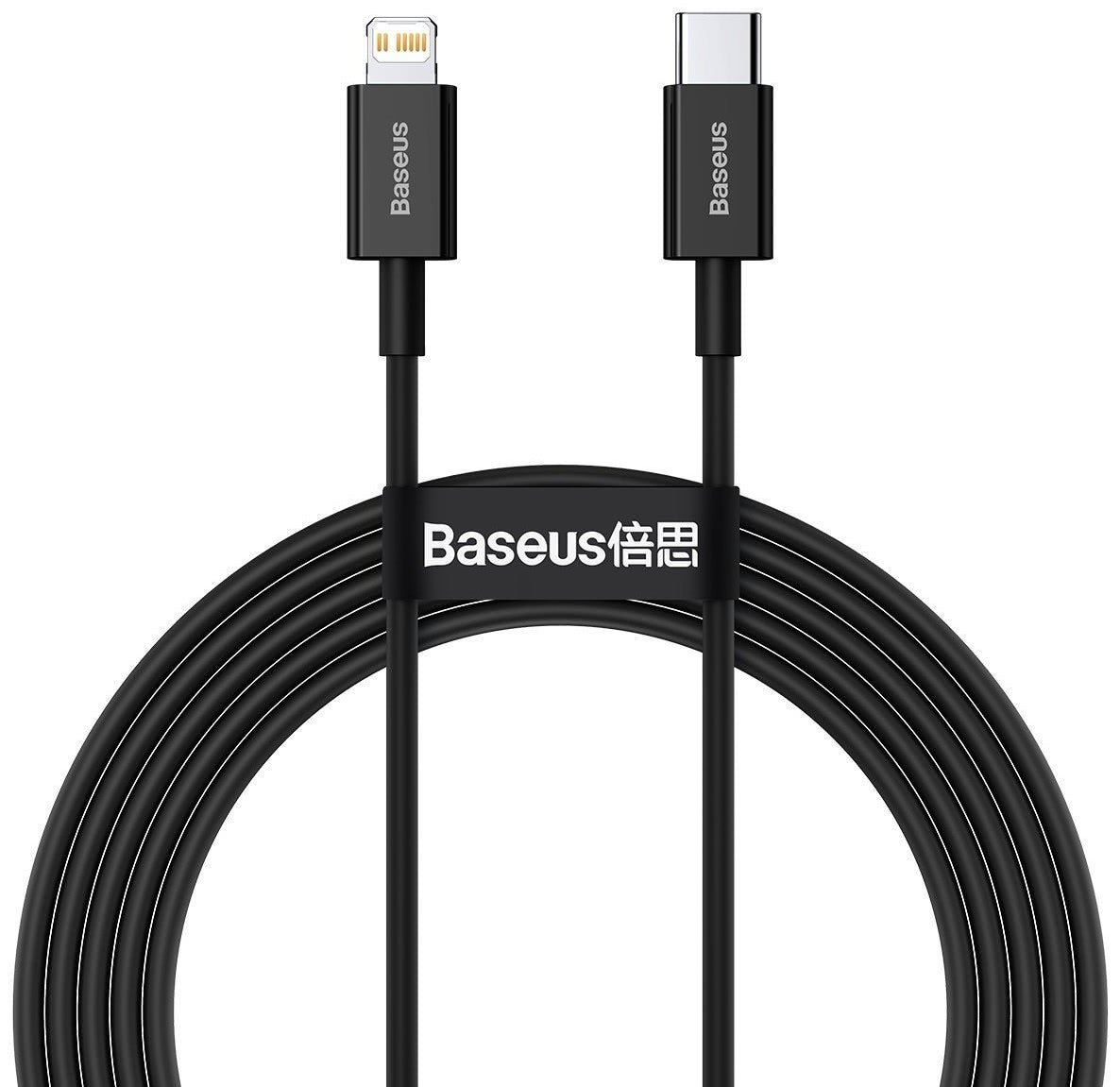 Daten- und Ladekabel USB-C – Lightning Baseus Superior Series, 20 W, 2 m, Schwarz CATLYS-C01