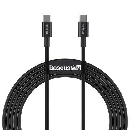 Daten- und Ladekabel USB-C - USB-C Baseus Superior Series, 100 W, 2 m, Schwarz CATYS-C01