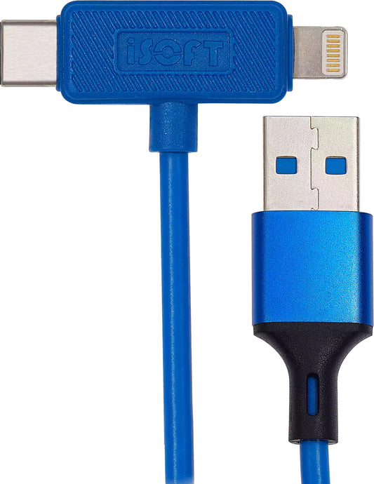 Lightning / USB-C Kabel iSOFT IS-006 Easy Restore Mode für Apple iPhone Serie