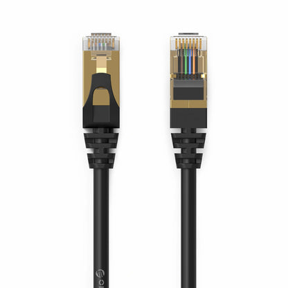 Orico Netzwerkkabel PUG-C7, UTP, Cat7, 1m, Schwarz