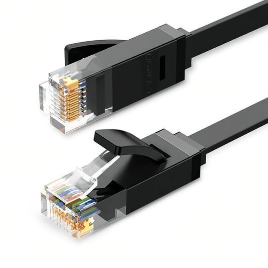 UGREEN NW102 Flat Netzwerkkabel, UTP, Cat6, 2m, Schwarz