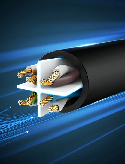UGREEN NW102 Netzwerkkabel, UTP, Cat6, 5m, Schwarz