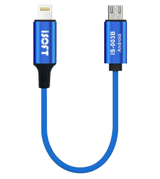 iSOFT IS-003B Data Transfer Cable, Lightning - microUSB Interface