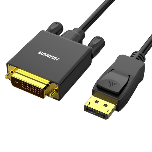 Benfei Video Cable, DisplayPort - DVI, 1080P, 0.9m, Black