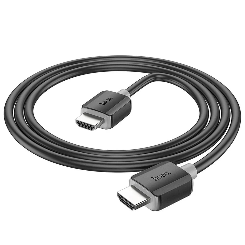 HOCO US08 Videokabel, HDMI - HDMI, 4K, 2m, Schwarz