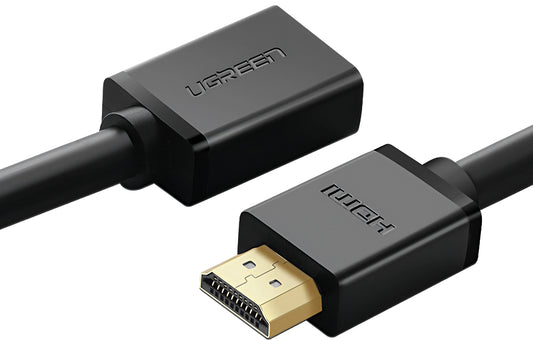 Verlängerungsvideokabel UGREEN HD107, HDMI - HDMI, 4K, 3m, Schwarz