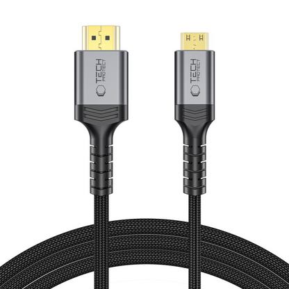 Tech-Protect Ultraboost 2 Videokabel, miniHDMI - HDMI, 8K, 2m, Schwarz