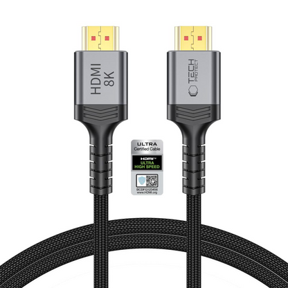 Tech-Protect Ultraboost 2 Videokabel, HDMI - HDMI, 8K, 1m, Schwarz