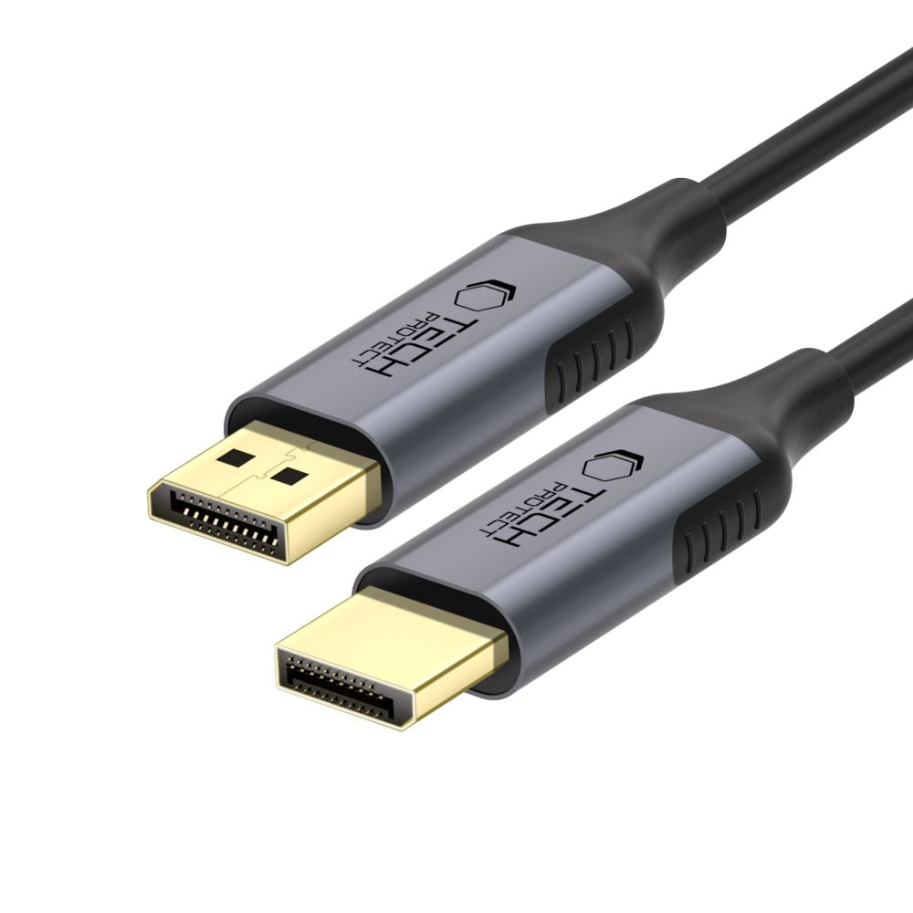 Video-Kabel Tech-Protect Ultraboost, DisplayPort - DisplayPort, 4K, 2m, Schwarz