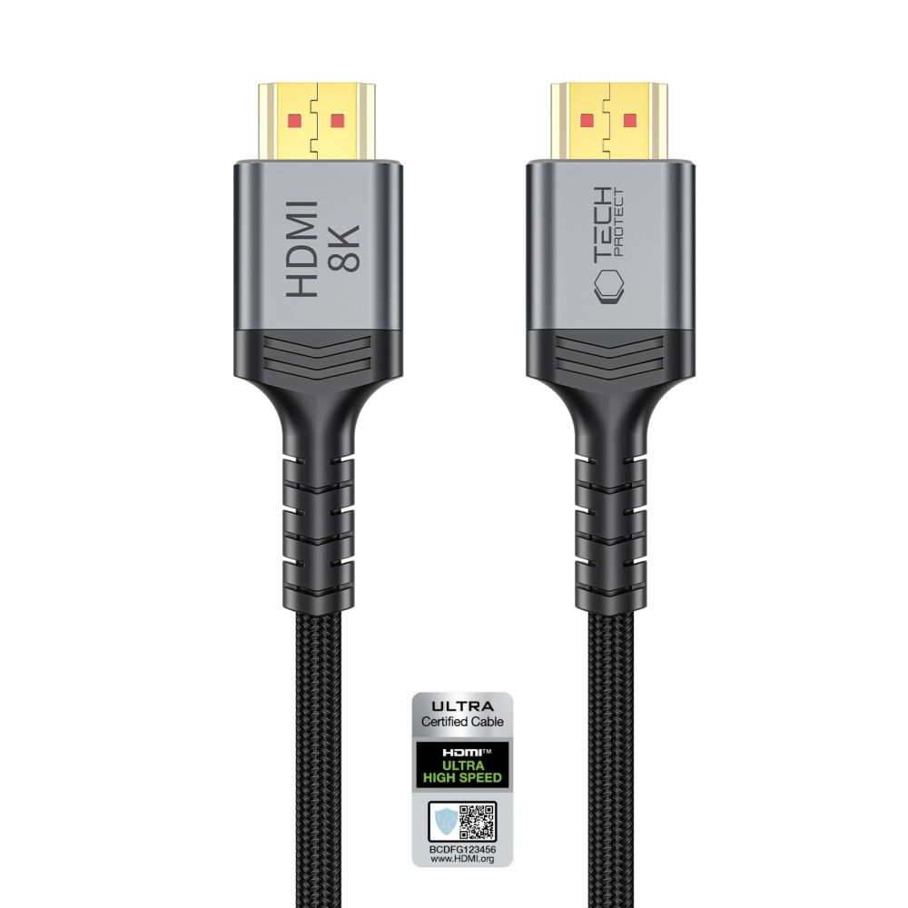 Tech-Protect Ultraboost 2 Videokabel, HDMI - HDMI, 8K, 1m, Schwarz