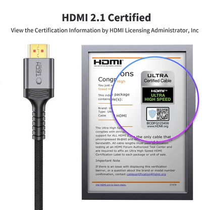 Tech-Protect Ultraboost 2 Videokabel, HDMI - HDMI, 8K, 2m, Schwarz