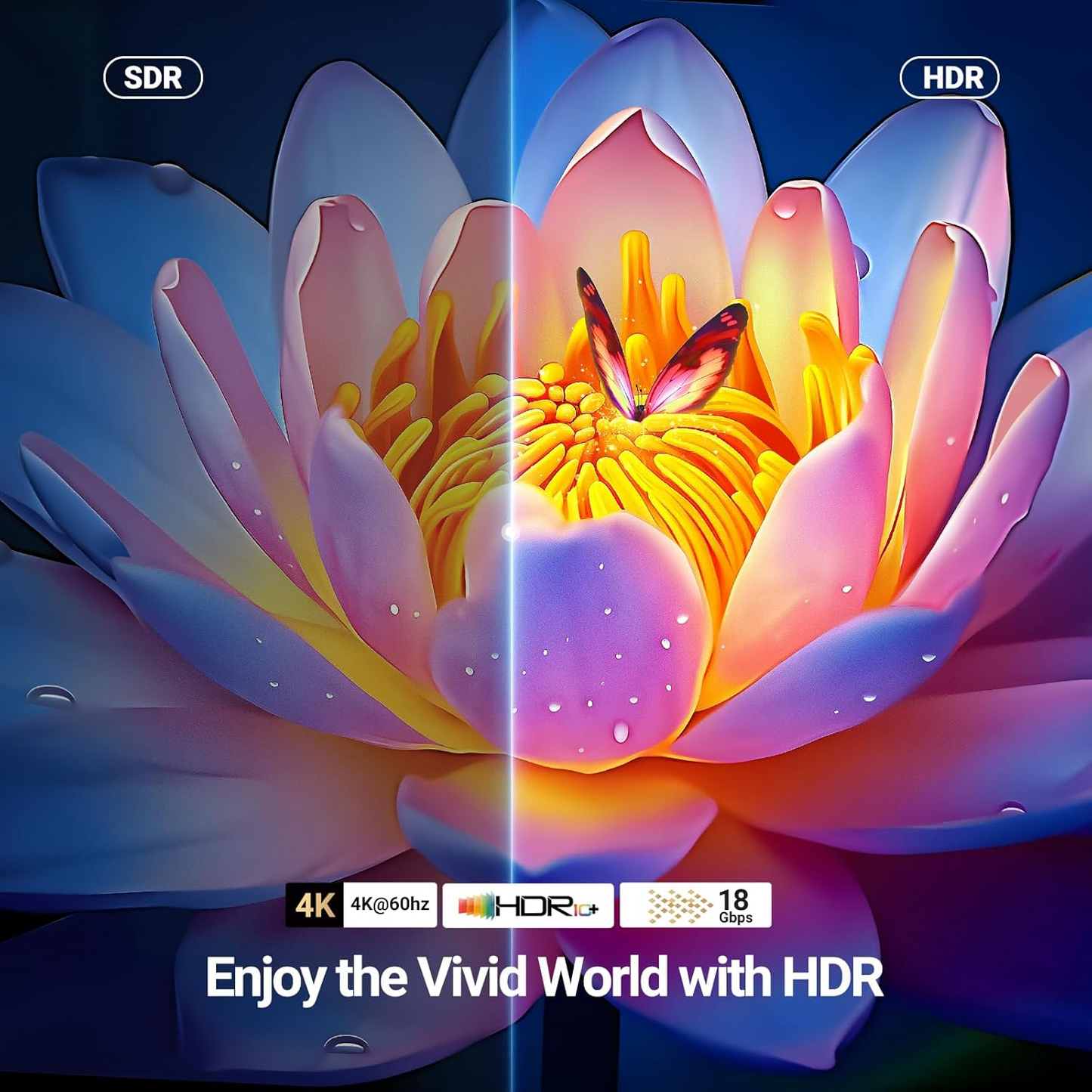 UGREEN HD118 Videokabel, HDMI - HDMI, 4K, 1,5m, Schwarz