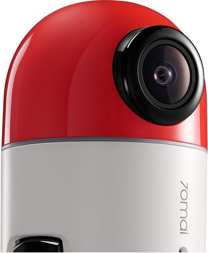 Autokamera 70mai Dash Cam Omni 360 X200, 1080P, 128 GB, WLAN, GPS, KI, Sprachsteuerung, 1,2-Zoll-Display, Rosie X200-128-RED