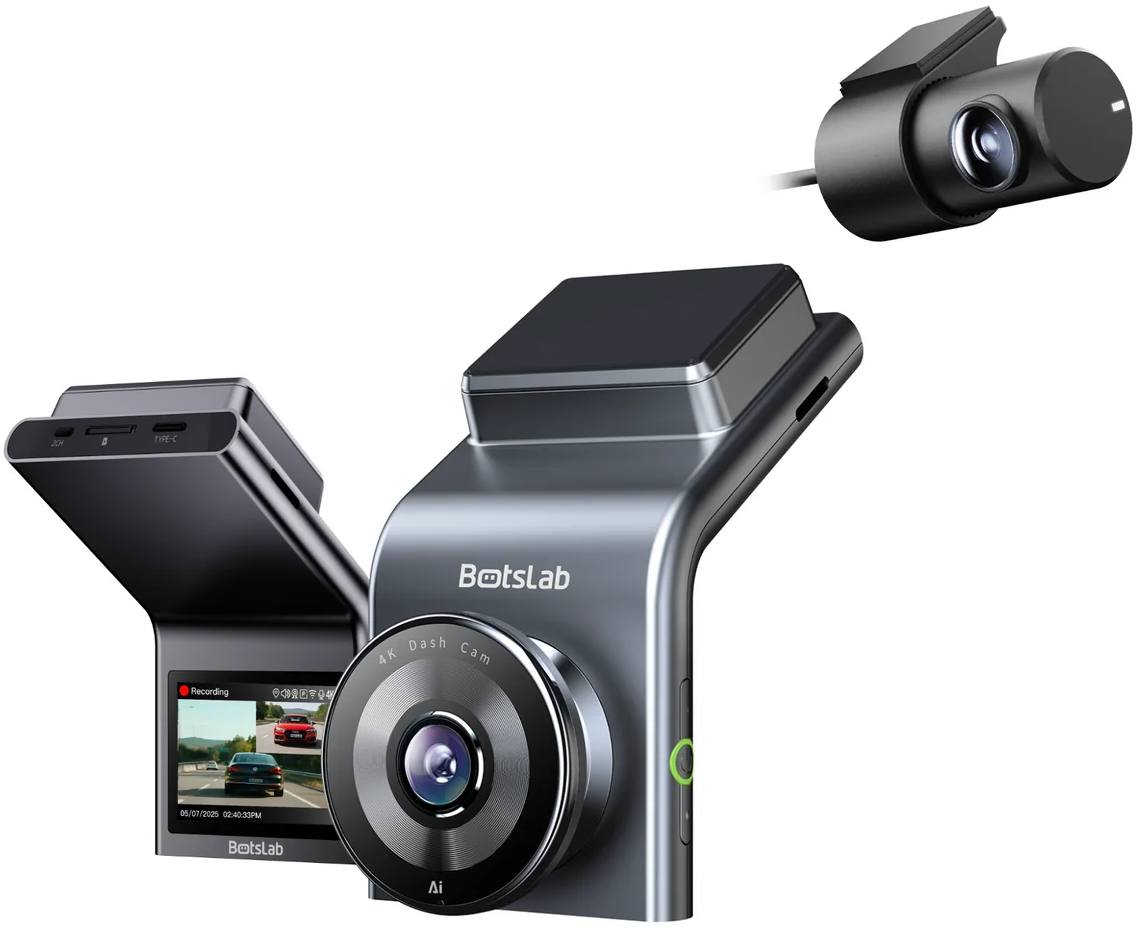 Front- und Rückfahrkamera Botslab G300H Plus, 4K, Wi-Fi, GPS, 2,4-Zoll-Display